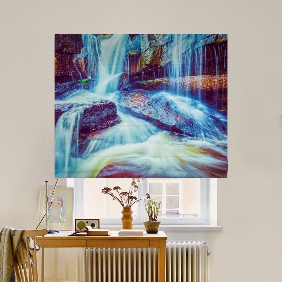 

Римская штора система Classic InHt Фотопечать Природа 05-101 Джуси Велюр 130х170 см