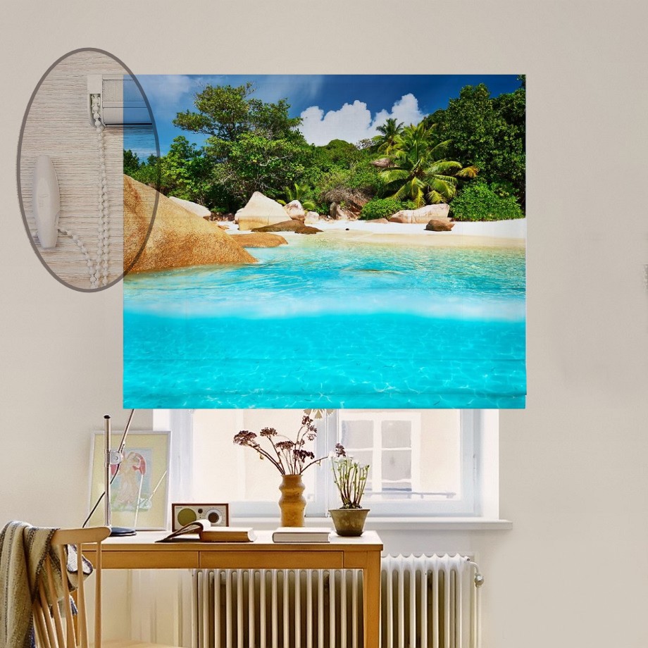 

Римская штора система Lux Coullise InHt Фотопечать Природа 05-025 Джуси Велюр 220х170 см