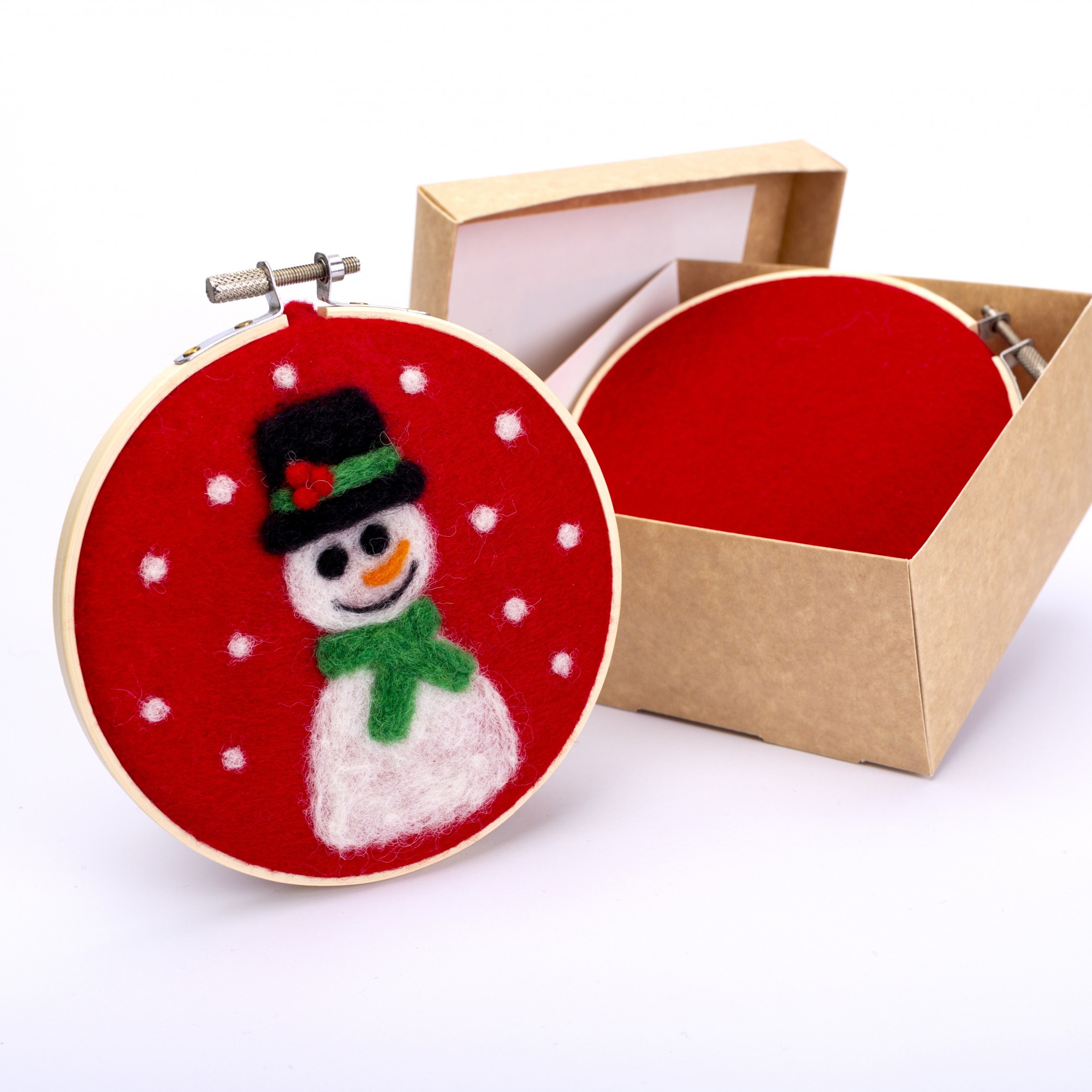 Пакет подарочный Снеговик 26*33*12 см, картон, ручка лента КОКОС 213537