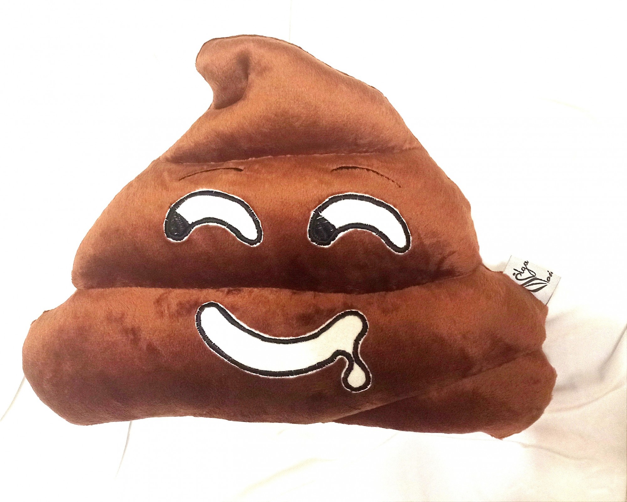 Подушка іграшка какашка задоволена емодзі Olga Voichenko 30 см ...