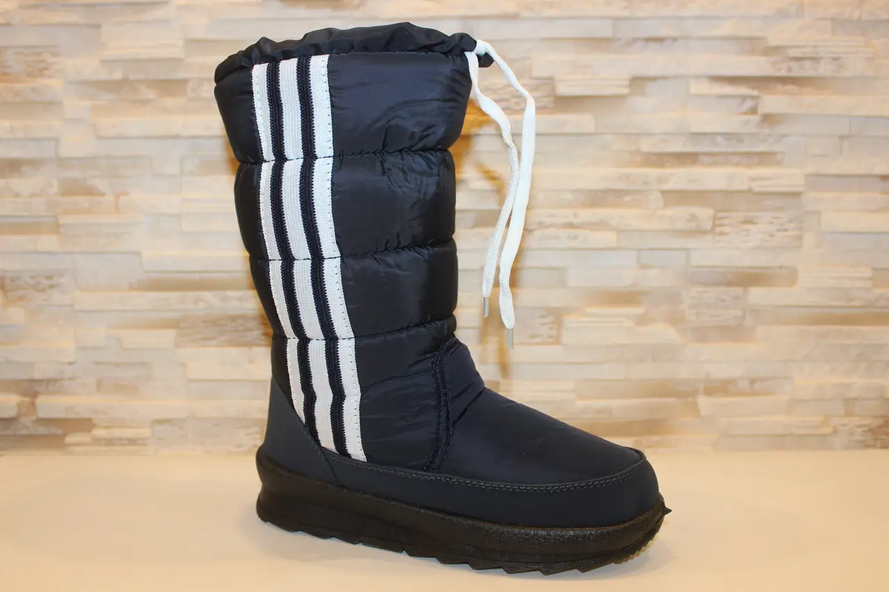Сапоги дутики женские No brand С285 зимние синие 40 25.3 см – в ...