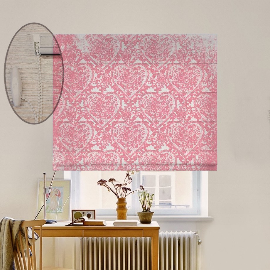 

Римская штора система Lux Coullise InHt Фотопечать Узор 02-288 Джуси Велюр 160х170 см