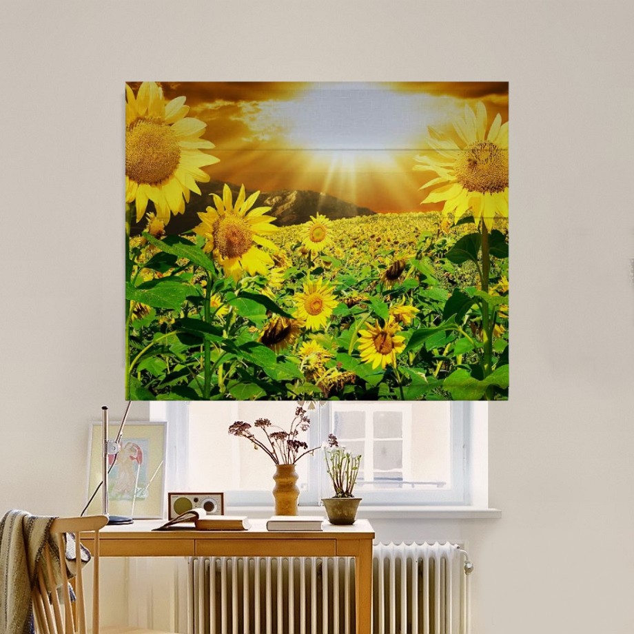 

Римская штора система Classic InHt Фотопечать Цветы 00-140 Джуси Велюр 40х170 см