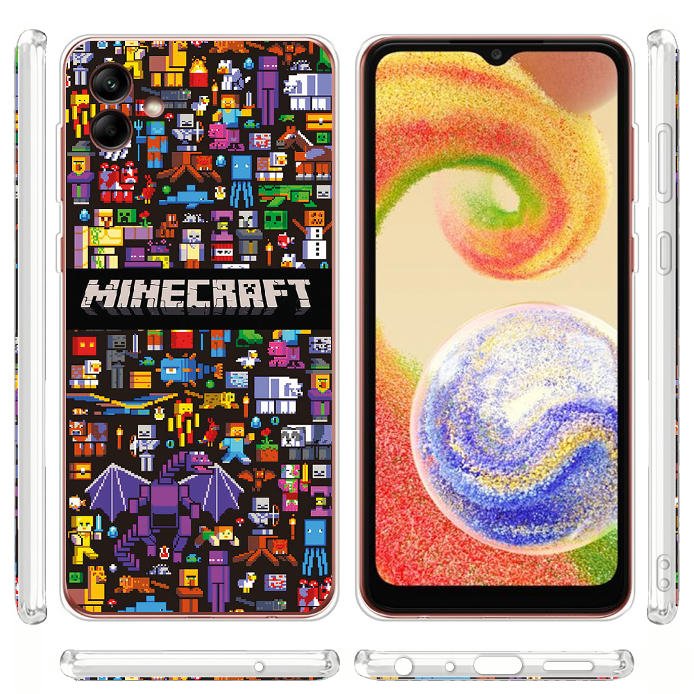 Чехол BoxFace Samsung Galaxy A04e (A042) Minecraft Mobbery Прозорий силікон  (45533-up2539-45533) – фото, отзывы, характеристики в интернет-магазине  ROZETKA от продавца: Caseonmee | Купить в Украине: Киеве, Харькове, Днепре,  Одессе, Запорожье, Львове