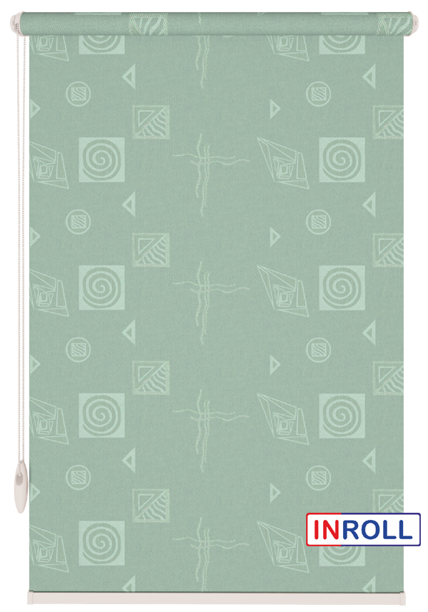

Ролета тканевая INROLL Есо-Mini 130х165 см Ikea Мятный 2068
