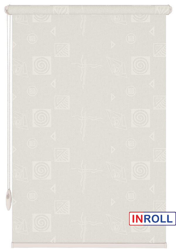

Ролета тканевая INROLL Есо-Mini 130х165 см Ikea Молочный 1800