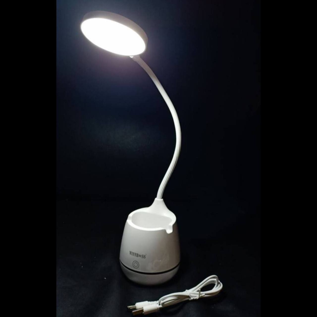 Гибкая настольная сенсорная лампа светодиодная LED со стаканом для ...
