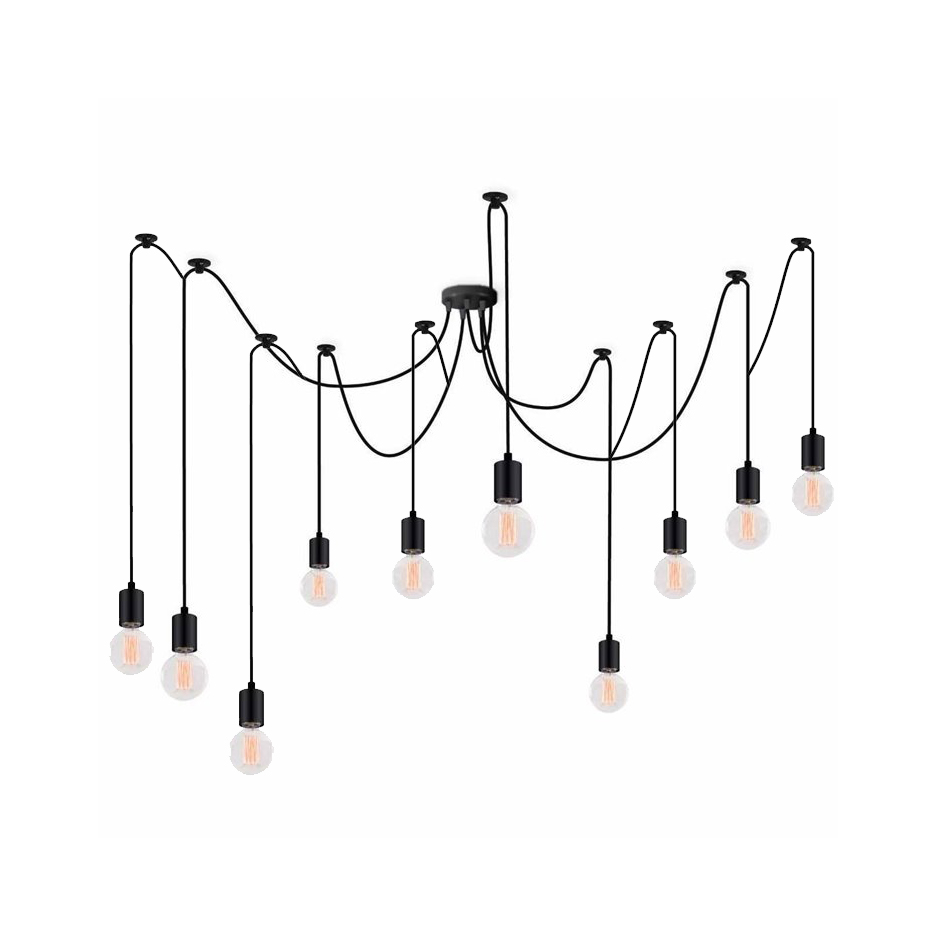 

Люстра подвесная Atma Light 10 плафонов серии Loft Spider-10