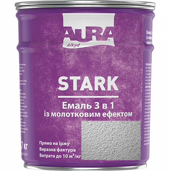 

Молотковая эмаль Aura® Stark 3 в 1 серебряный №20 глянец 0.7 кг