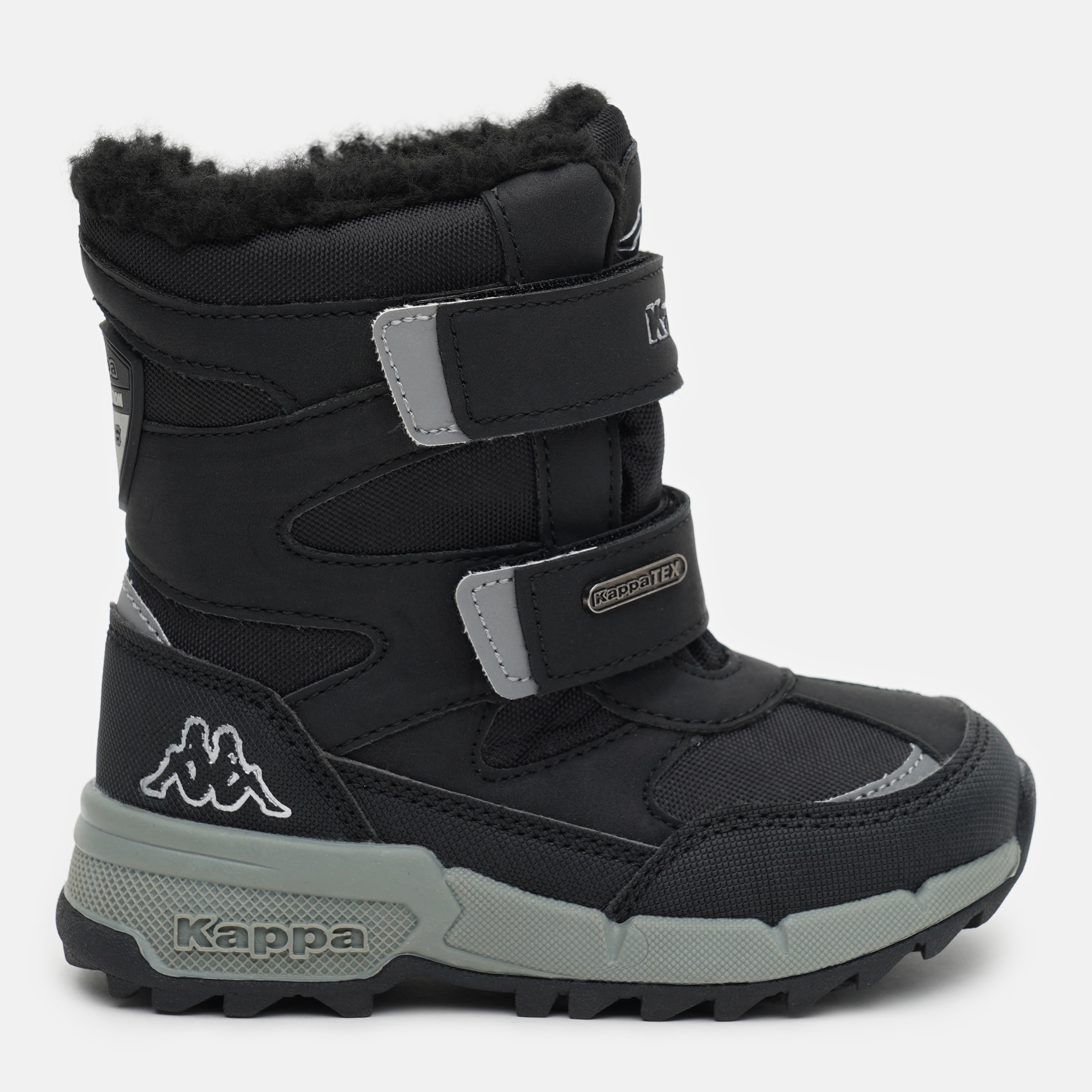 Акція на Дитячі зимові черевики для хлопчика Kappa Cekis Tex K 260903K-1115 29 Чорний/Срібний від Rozetka