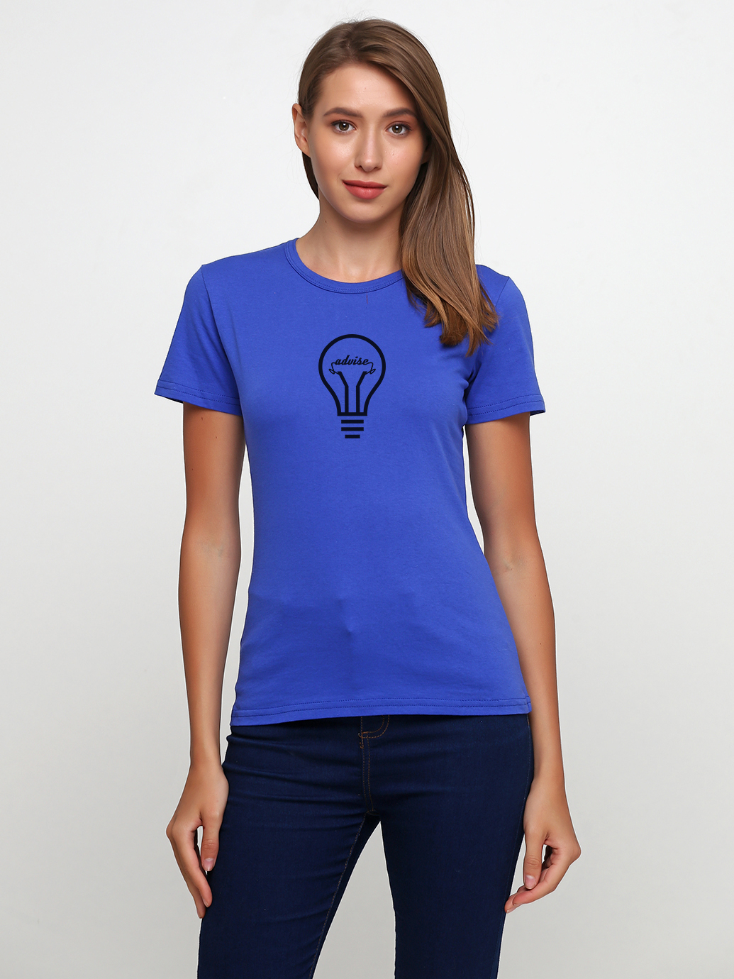S 19 j. Синяя однотонная футболка женская. Однотонная голубая футболка женская. Футболка синяя женская Натали.