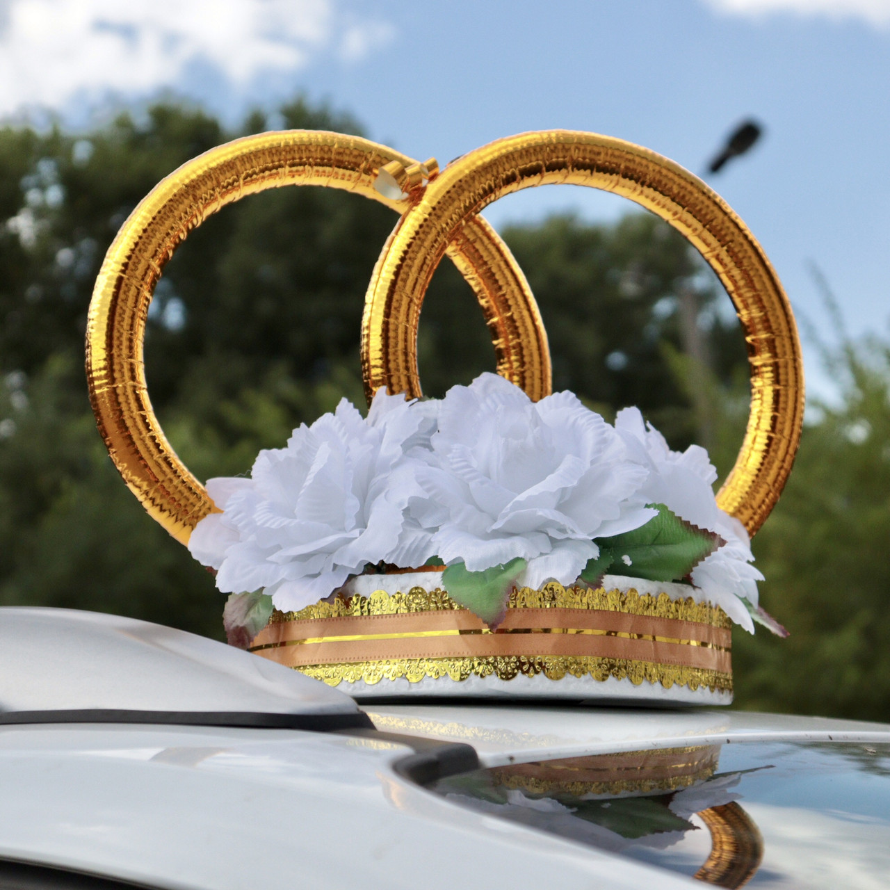 Свадебные украшения на машину своими руками - Pion-decor