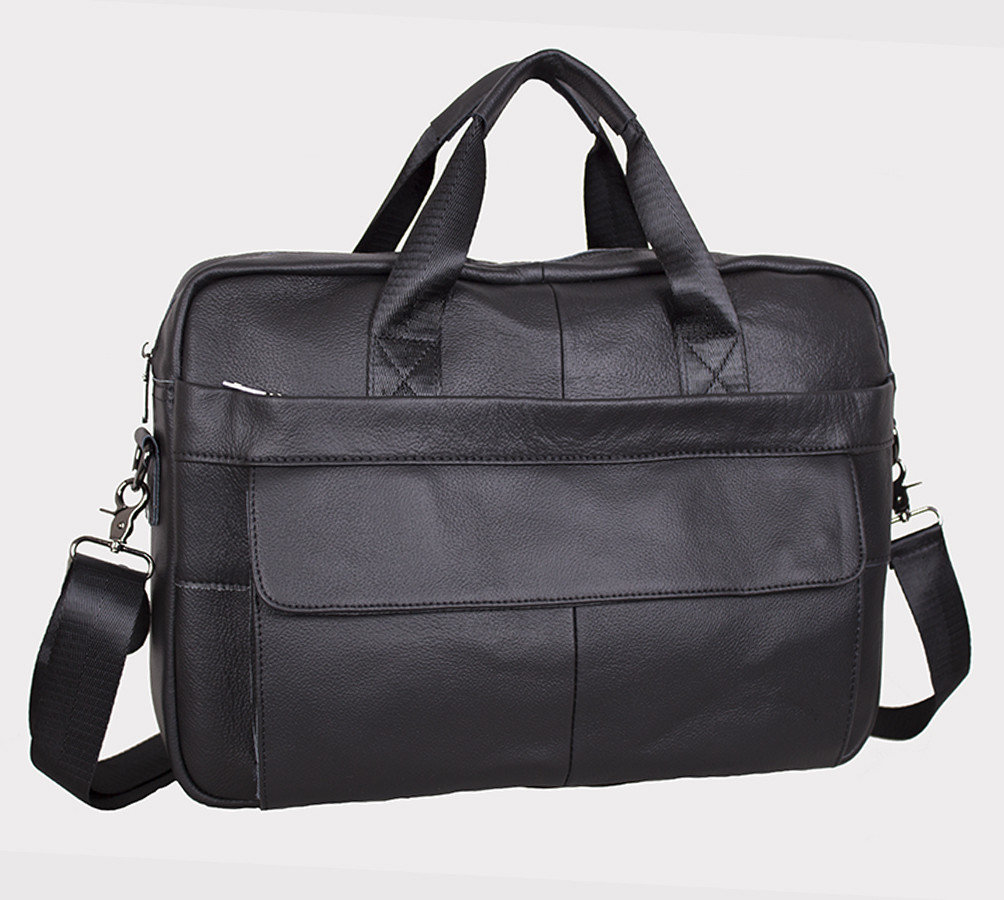 

Мужской кожаный портфель Vishnya "Boss Black 2"