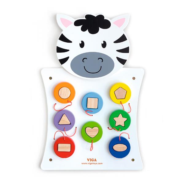 

Бизиборд Viga Toys Зебра с фигурками (50681)