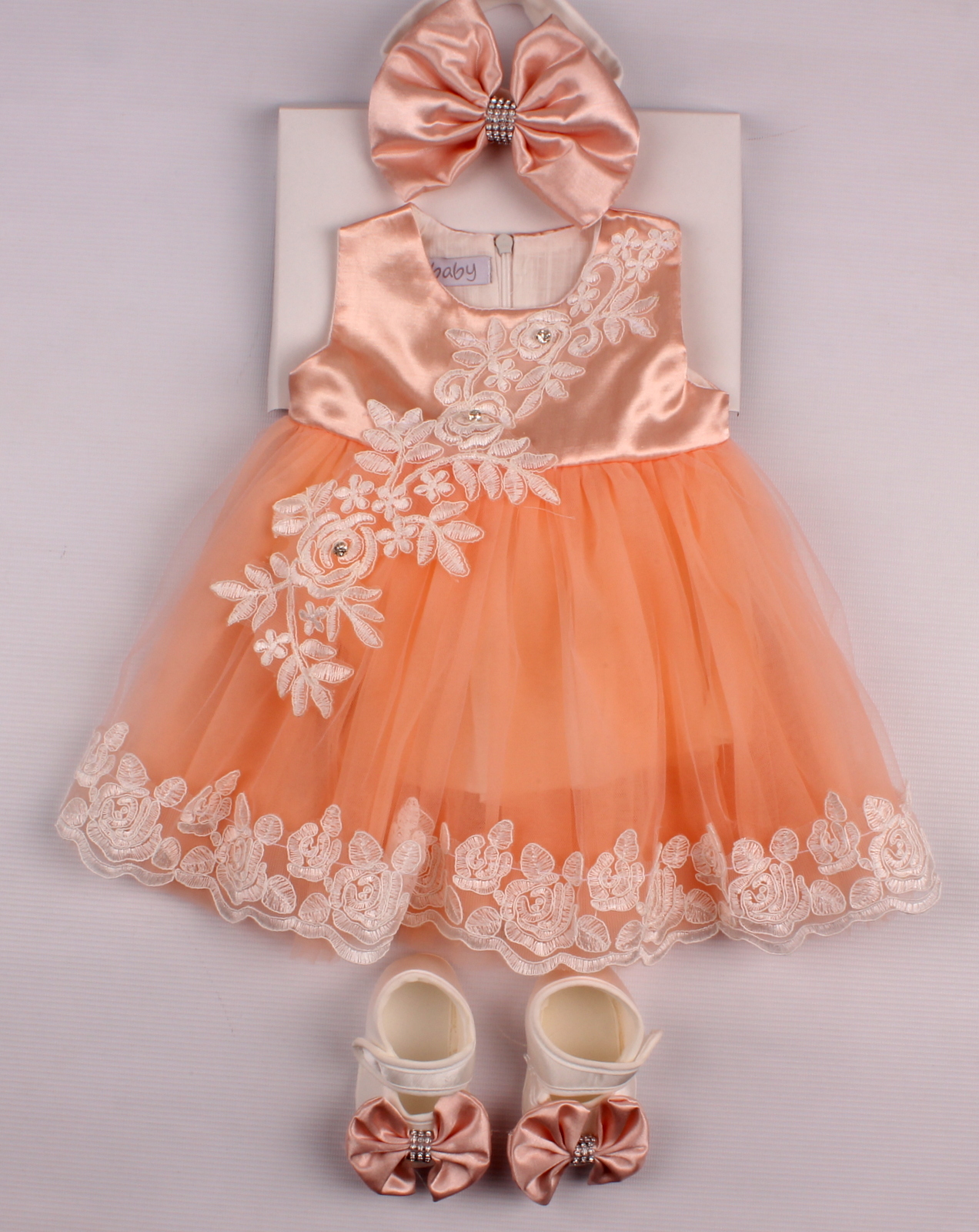 

Подарочный Комплект 3 ед. Bibaby Персиковый 56 см 67014 (452216)