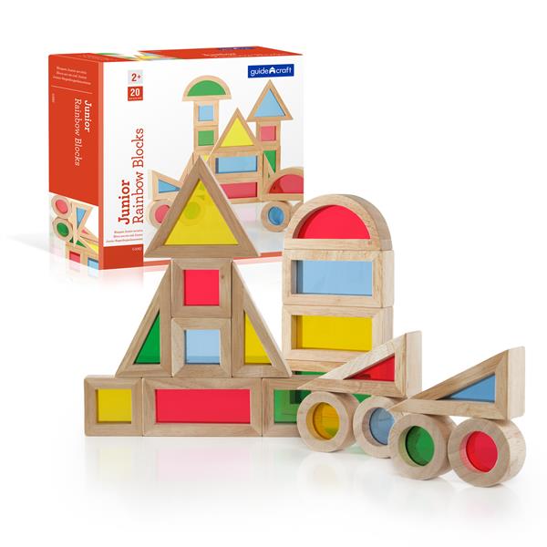 

Игровой набор блоков Guidecraft Block Play Маленькая радуга, 5 см, 20 шт. (G3082)