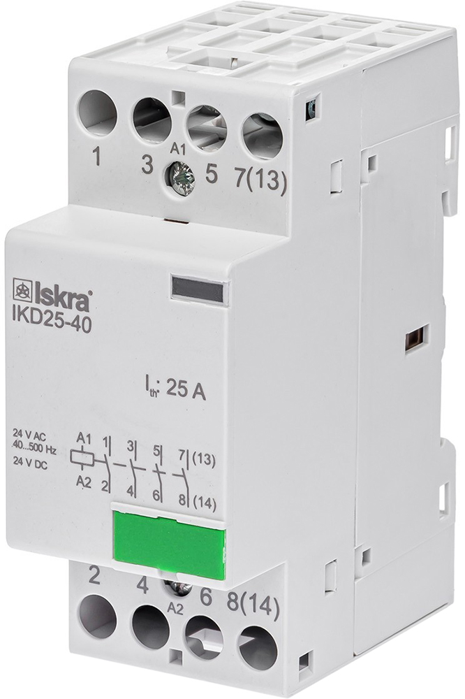 Контактор Iskra IKD25-40 25А 4NO 4P AC/DC 23В 50 Гц (30046031000 ...
