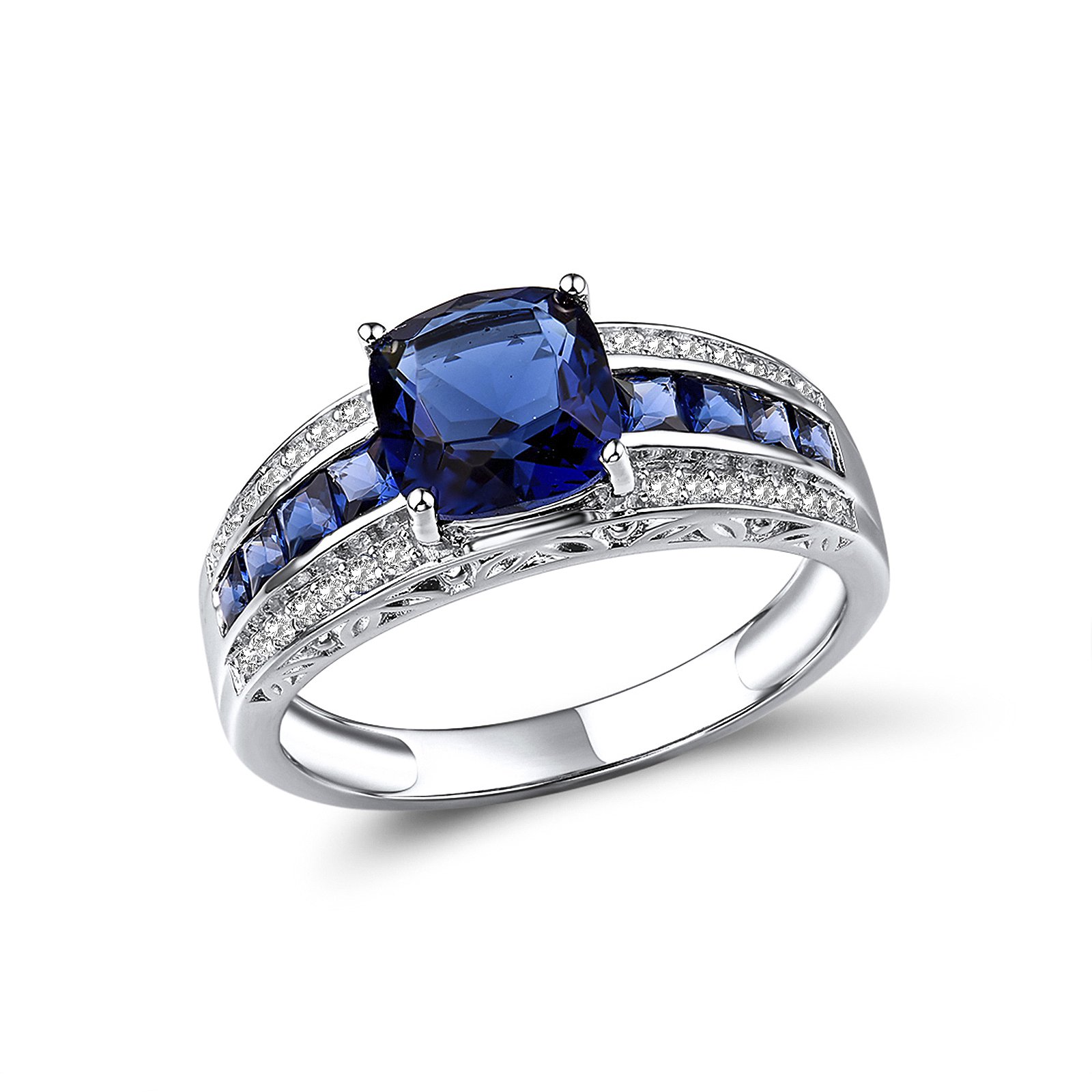 

Кольцо из серебра с куб. циркониями и хрусталем 1738530, размер 16.5