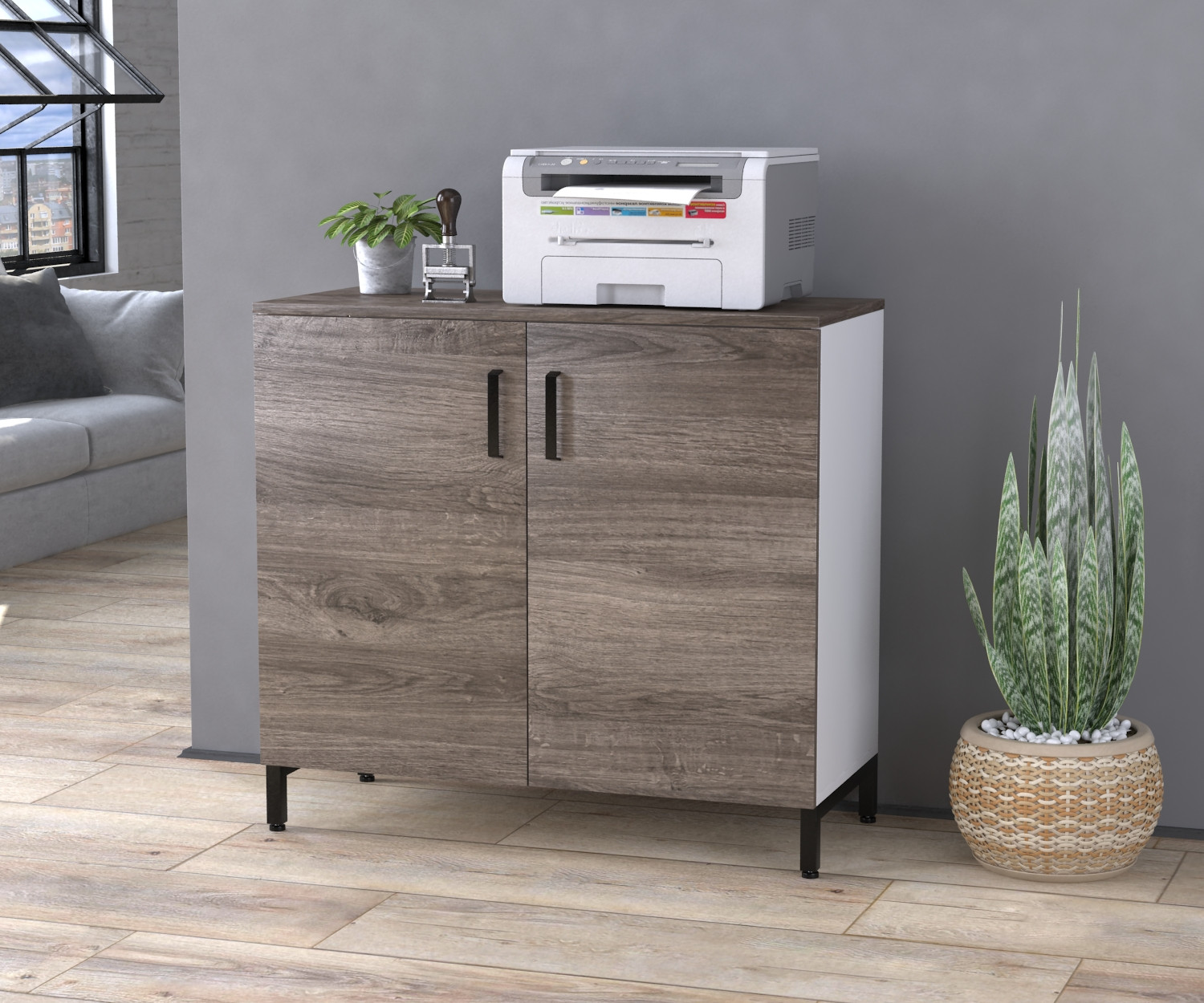 Тумба офисная LT-900-830 белая Дуб Палена – фото, отзывы ...
