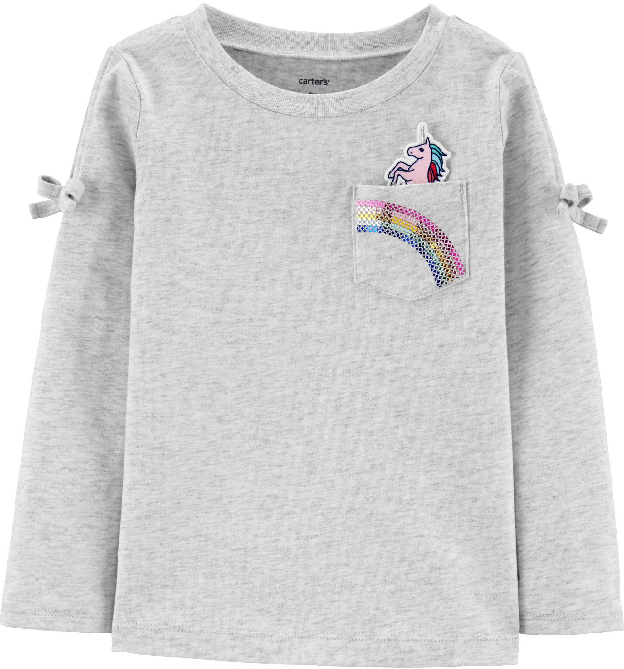

Футболка с длинными рукавами Carters 28401310 88-93 см Серая
