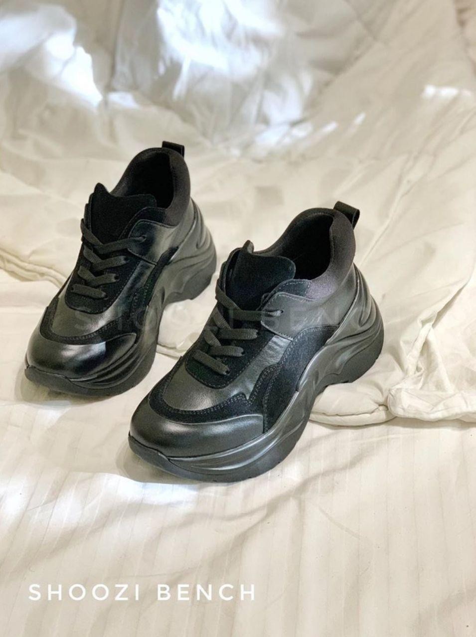 

Кроссовки женские кожаные Shoozi bench 37 черные