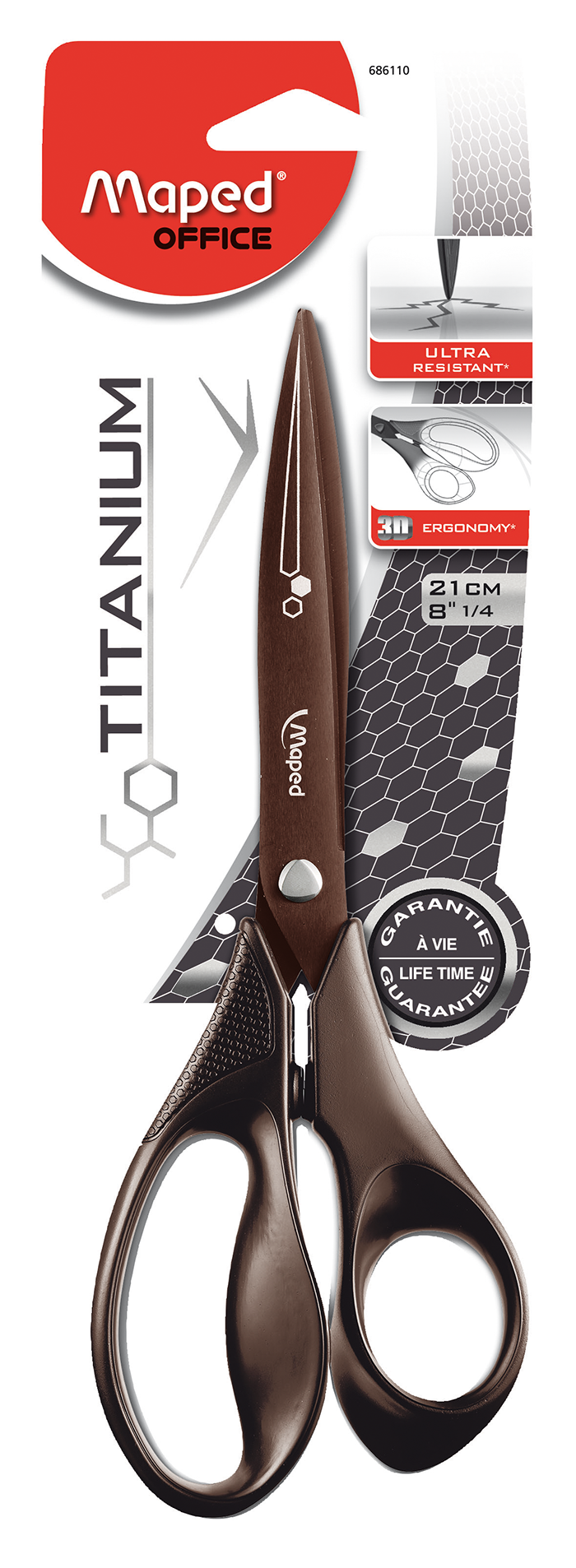 

Ножницы офисные Maped Titanium 210 мм блистер (MP.686110)