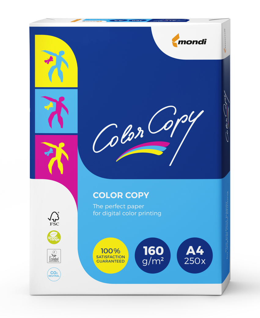 

Бумага Color Copy 160г/м2 А4 (A4.160.CC)