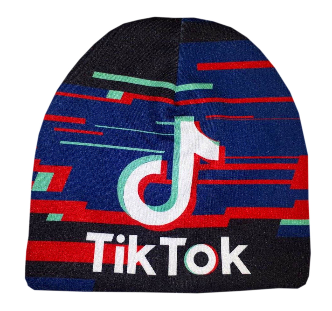 

Детская трикотажная шапка TikTok Kids, демисезонная шапочка ТикТок, цвет синий