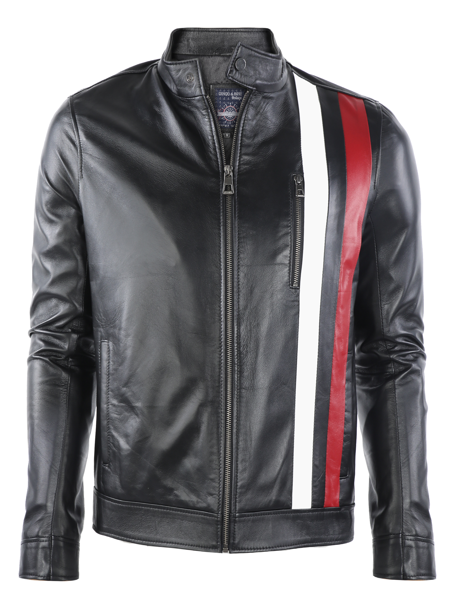 

Кожаная куртка GIORGIO DI MARE Черный 3XL