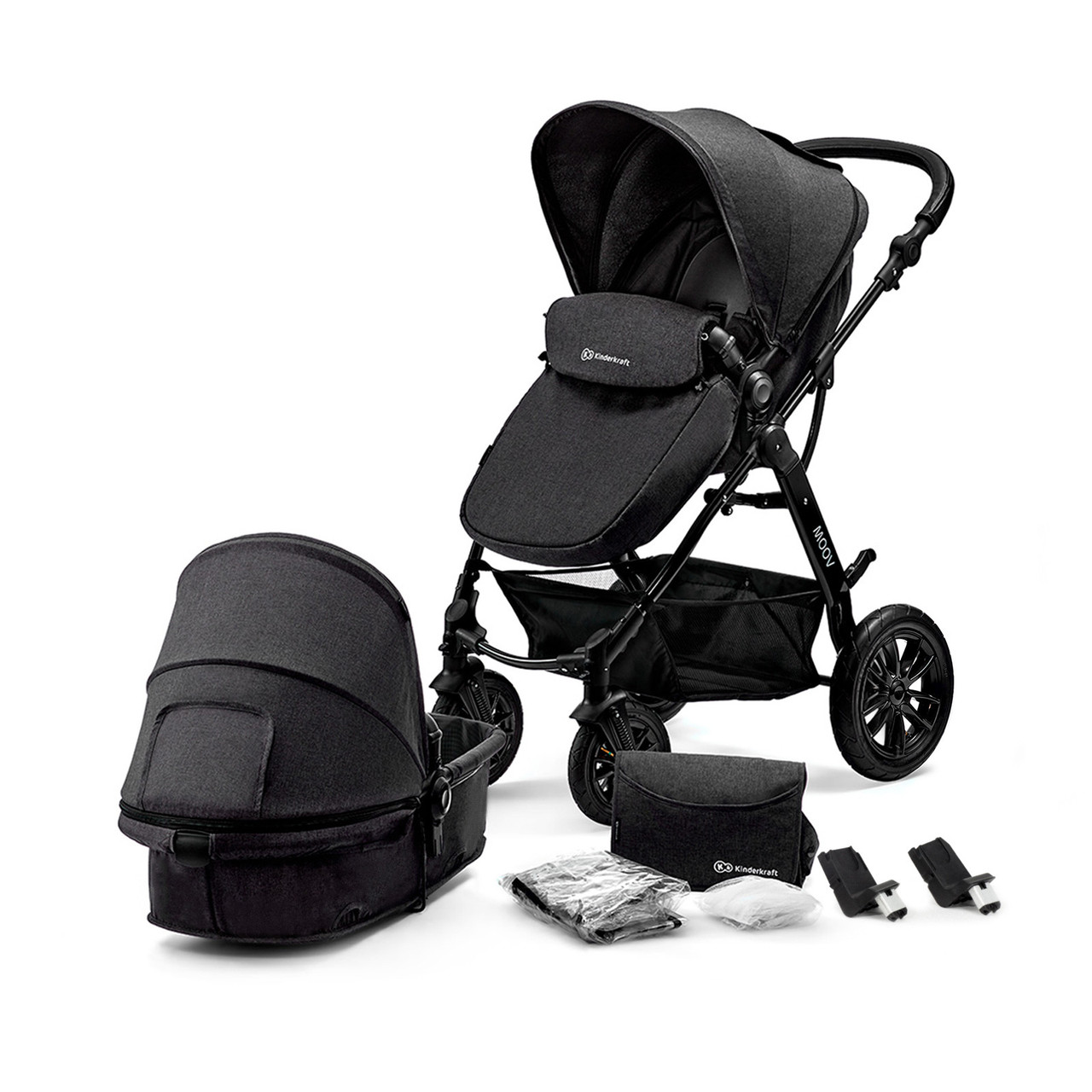 

Коляска 3 в 1 Kinderkraft Moov 3 в 1 Black