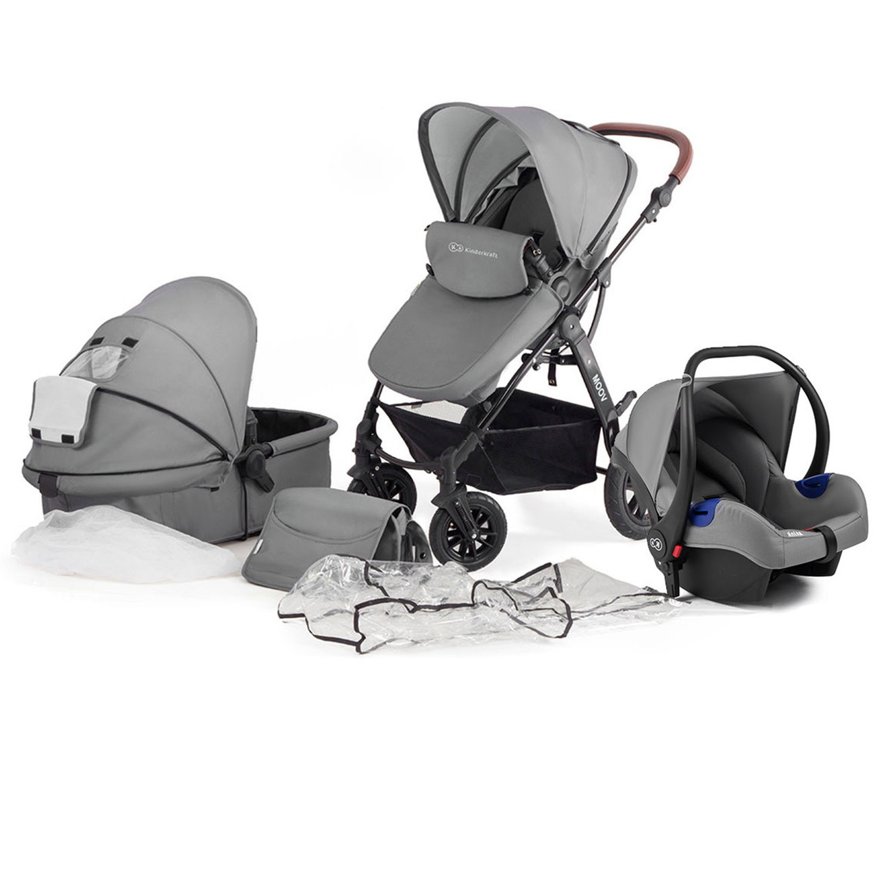 

Коляска Kinderkraft Moov 3 в 1 Grey