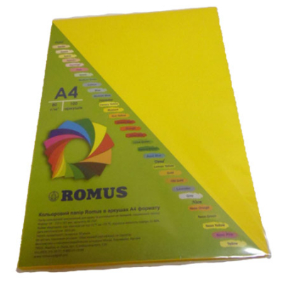 Бумага Romus A4 160 г/м2 100sh Mustard (R50829) – низкие цены, кредит ...