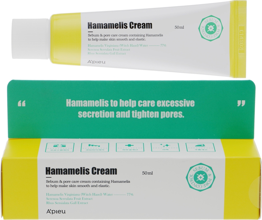Крем для лица с экстрактом гамамелиса - A'pieu Hamamelis Cream 50ml ...
