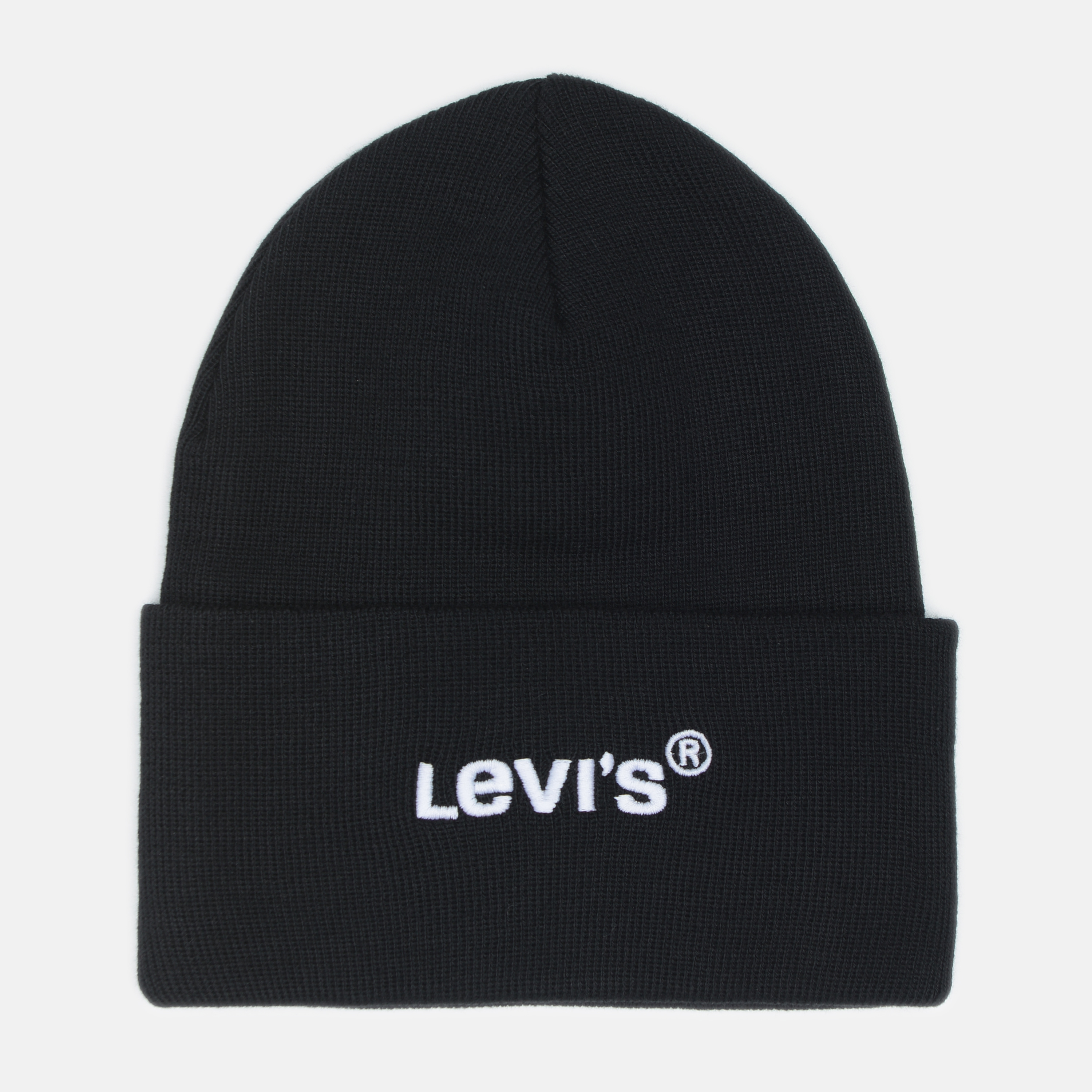 Акція на Шапка Levi's Wordmark Beanie 233754-208-59 Regular Black від Rozetka