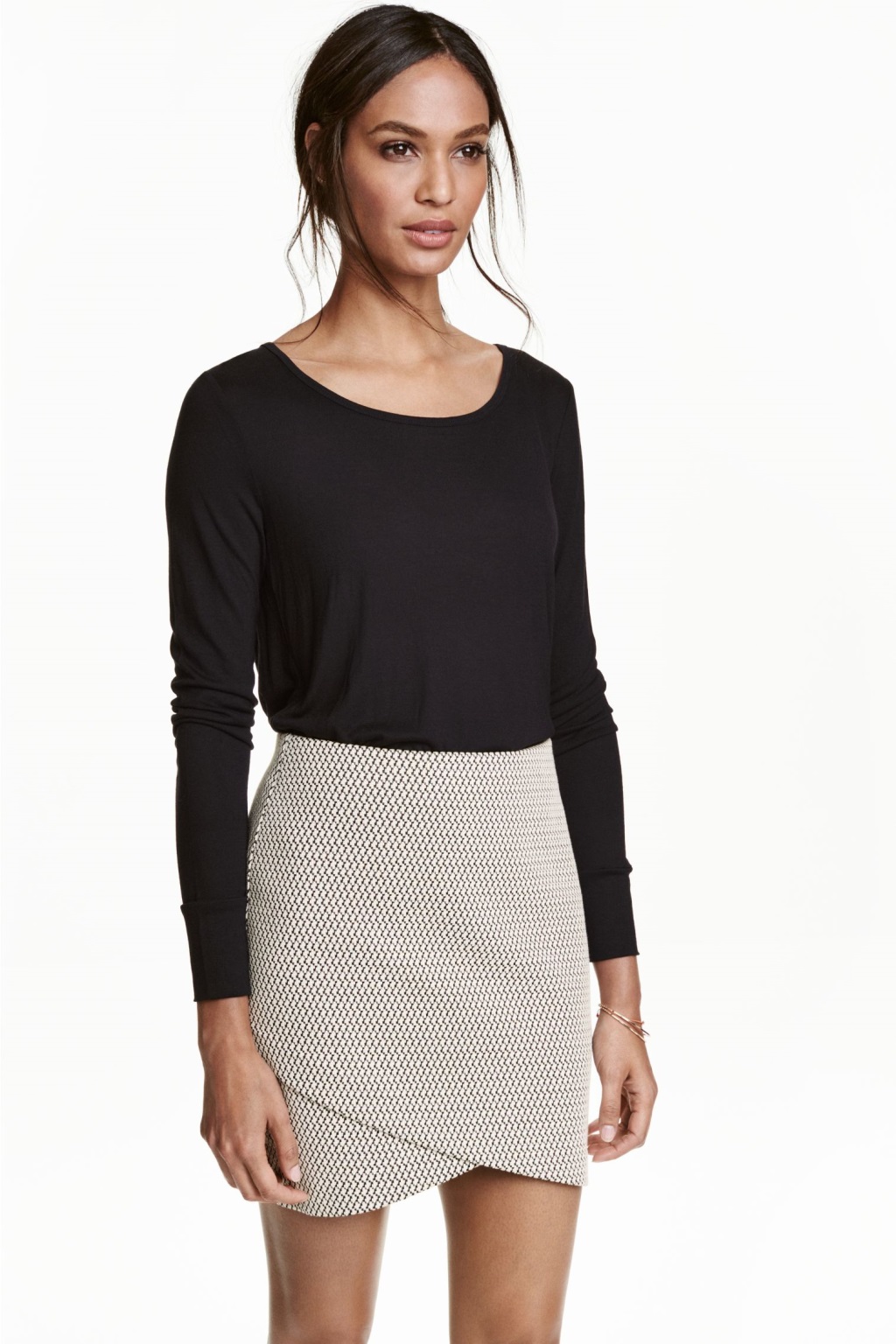 

Лонгслив H&M 02300274 L Черный