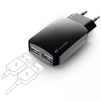 

Зарядное устройство 2*USB 3,1A CellularLine