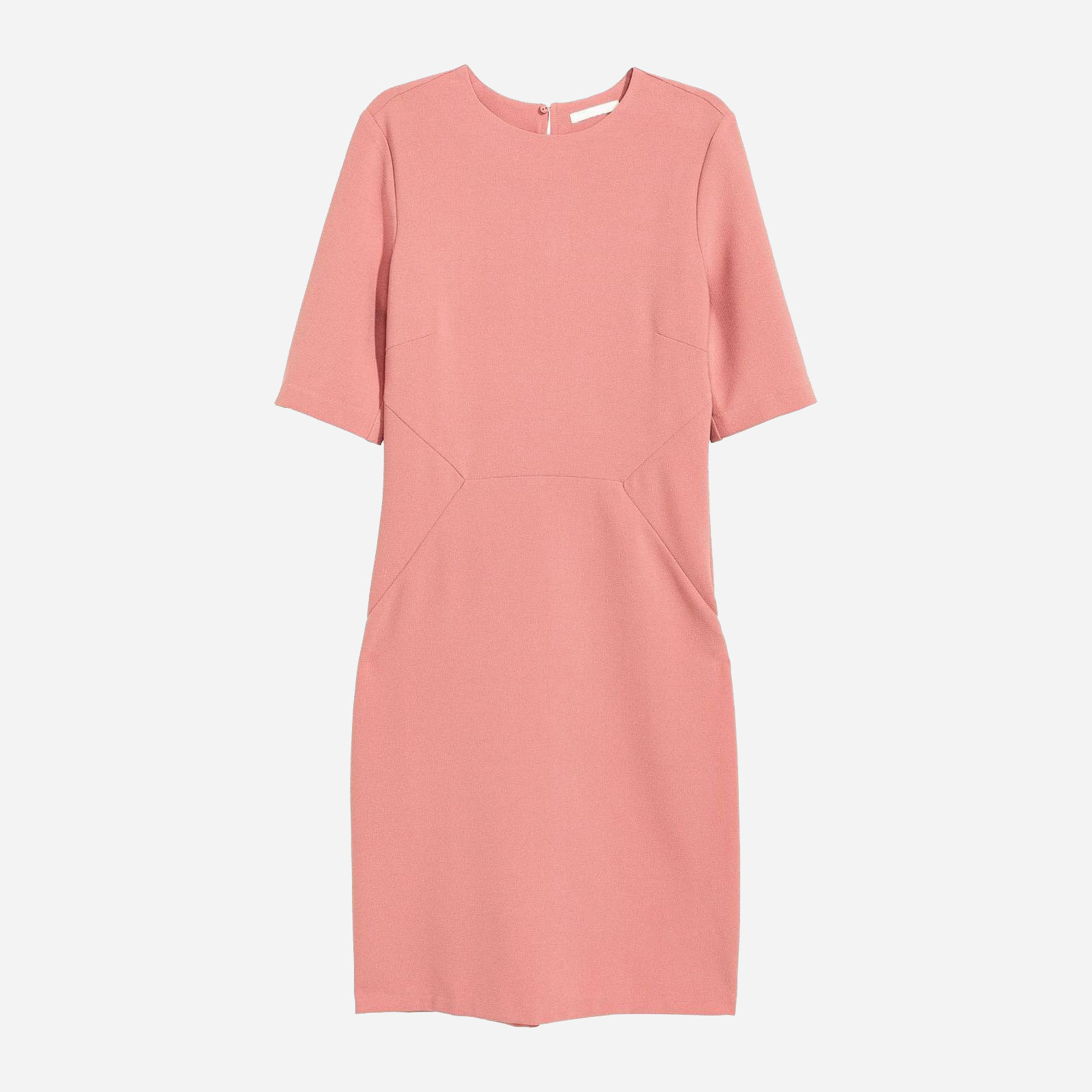 Акция на Сукня-футболка міні осіння жіноча H&M 0429942-03 32 Темно-рожева от Rozetka