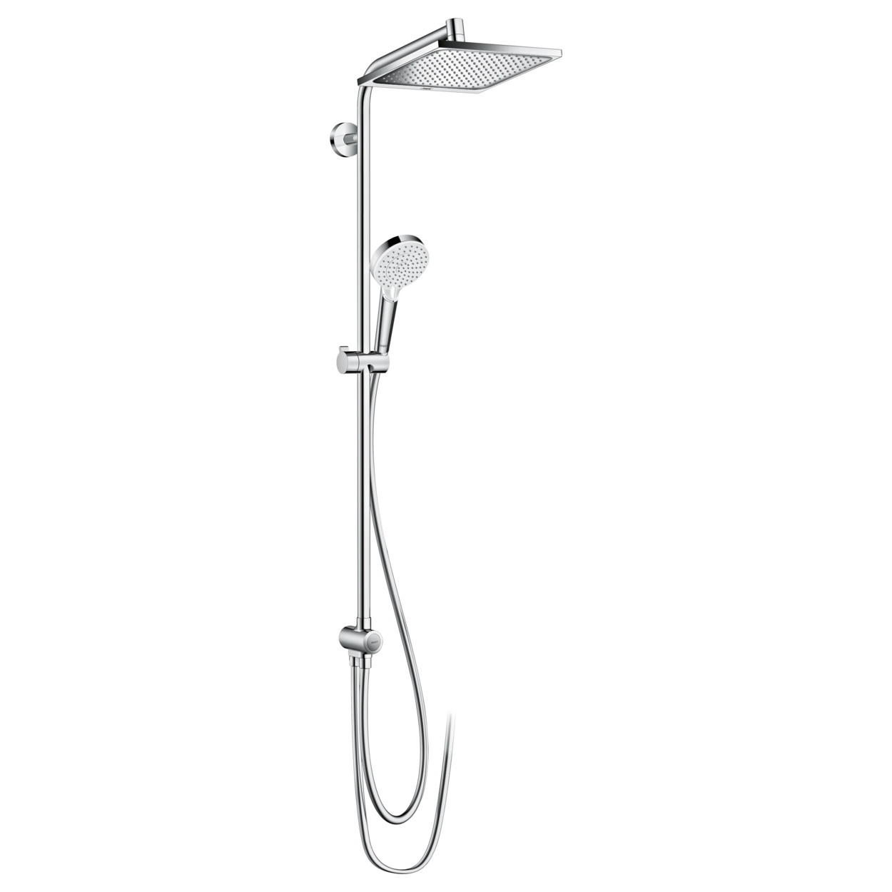 

Душевой гарнитур Hansgrohe Crometta E 240 1jet Showerpipe Reno EcoSmart 9 л / мин хром 27289000