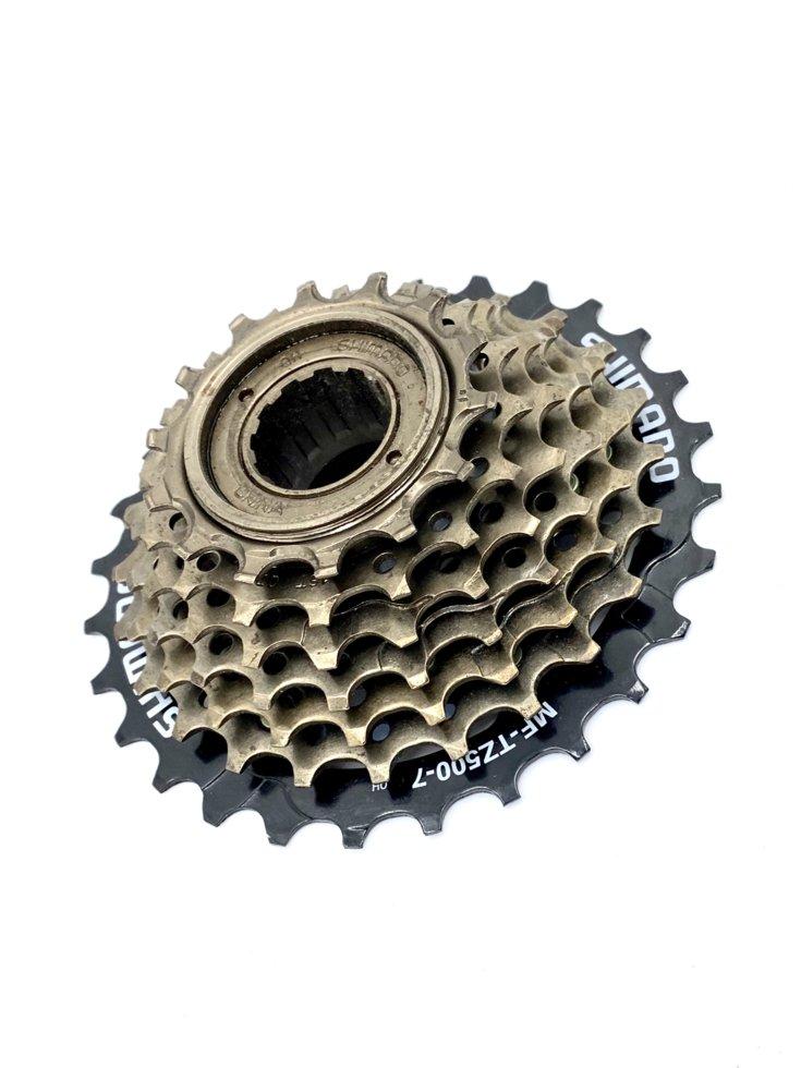 Велосипедная трещетка SHIMANO MF-TZ500-7 звёзд/ комплект звезд ...