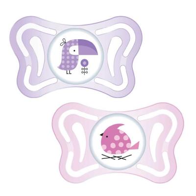 

Пустышка Chicco Physio Light силиконовая 2-6 мес 2 шт розовая (71031.11)
