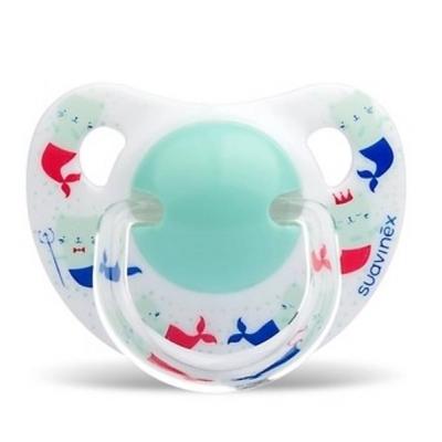 

Пустышка Suavinex Морские истории 6-18 мес Зеленая русалка мятная (303864)