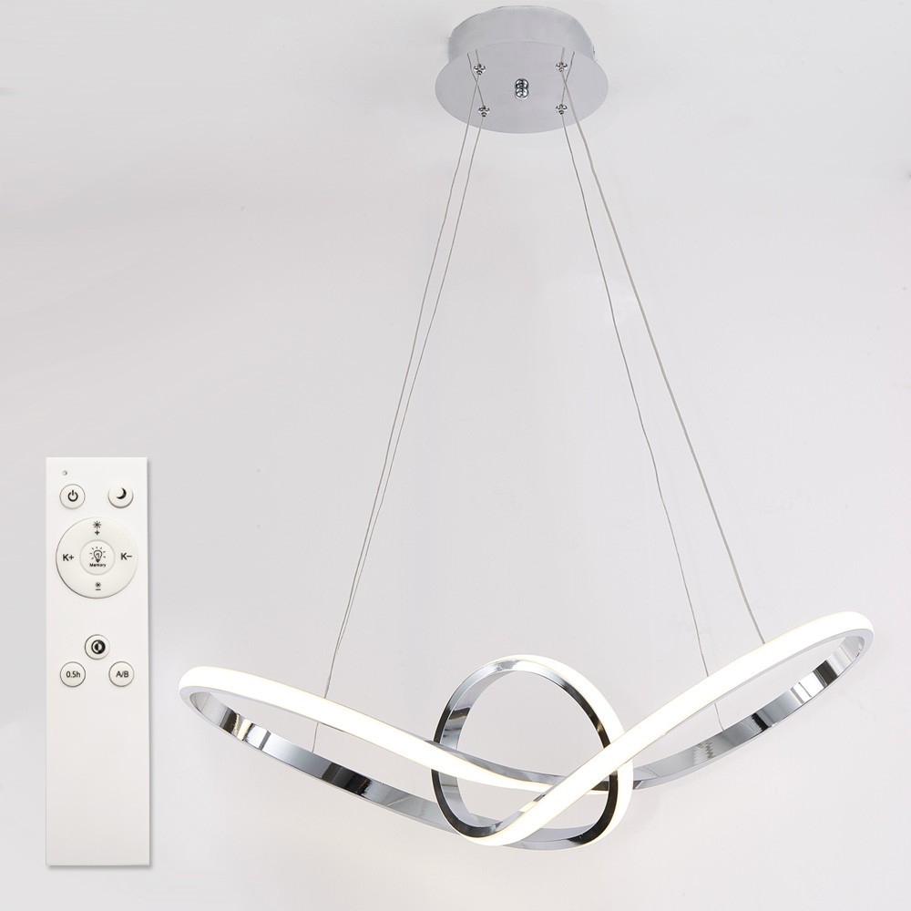 Люстра светодиодная подвесная LUMINARIA MODENA 80W R 600/240 CHROME ...