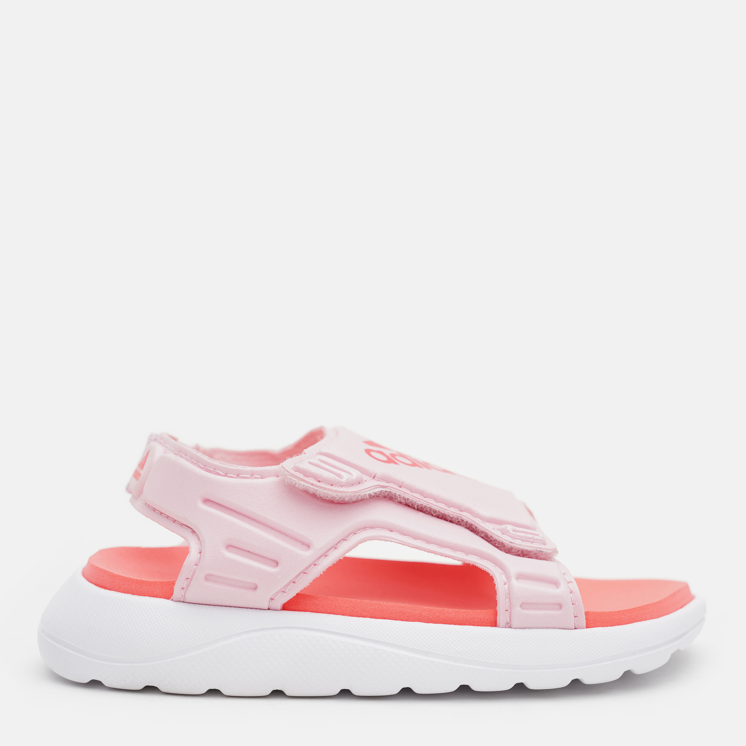 Акция на Сандалії дитячі Adidas Comfort Sandal I Clpink/Turbo/Ftwwht GY8388 24 Clear Pink от Rozetka
