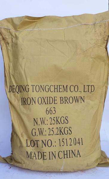 

Пигмент железоокисный TONGCHEM коричневый 663 мешок 25 кг