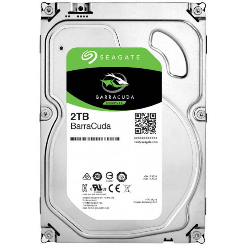 

Жесткий диск Seagate BarraCuda HDD 2TB 7200rpm 256MB ST2000DM008 3.5 SATA III