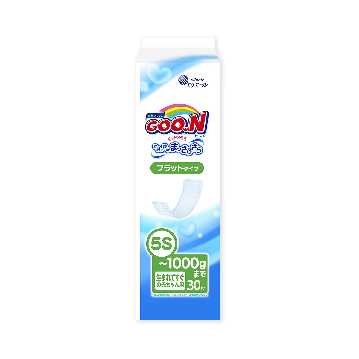 

Подгузники Goo.N Для Маловесных Новорожденных (Sssss, плоские, 30шт. До 1 Кг)