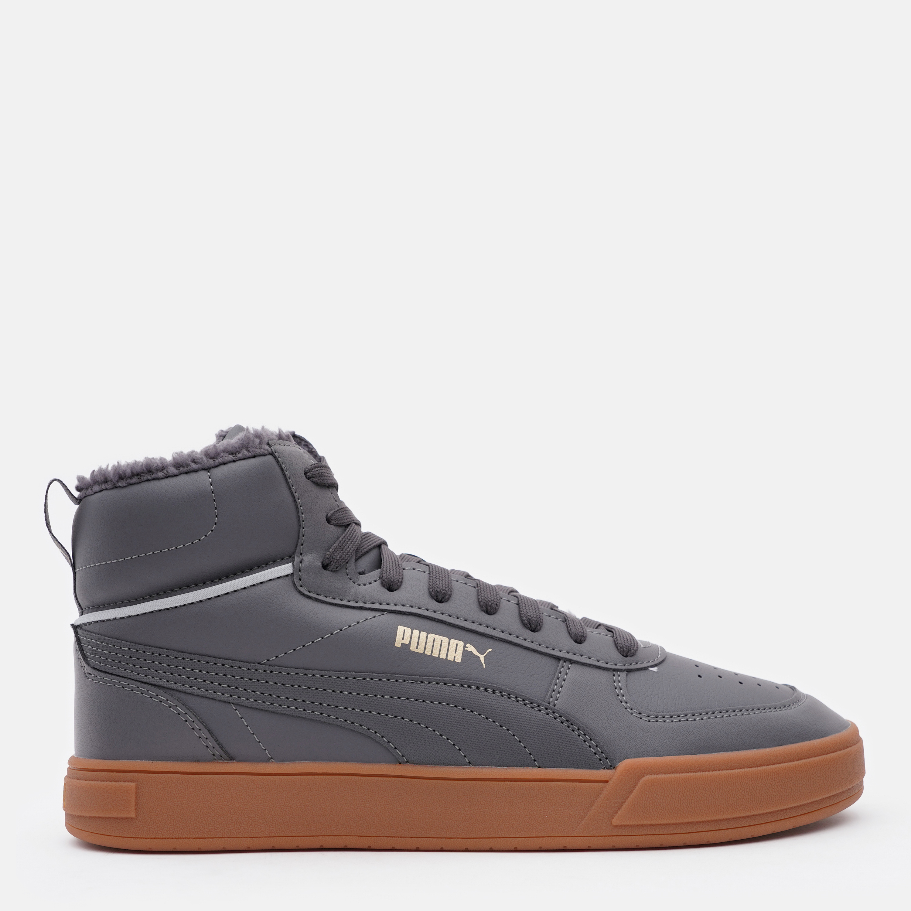 Акція на Чоловічі черевики Puma Caven Mid WTR 38584403 40.5 (7) 26 см Asphalt Team Gold-Platinum Gray від Rozetka