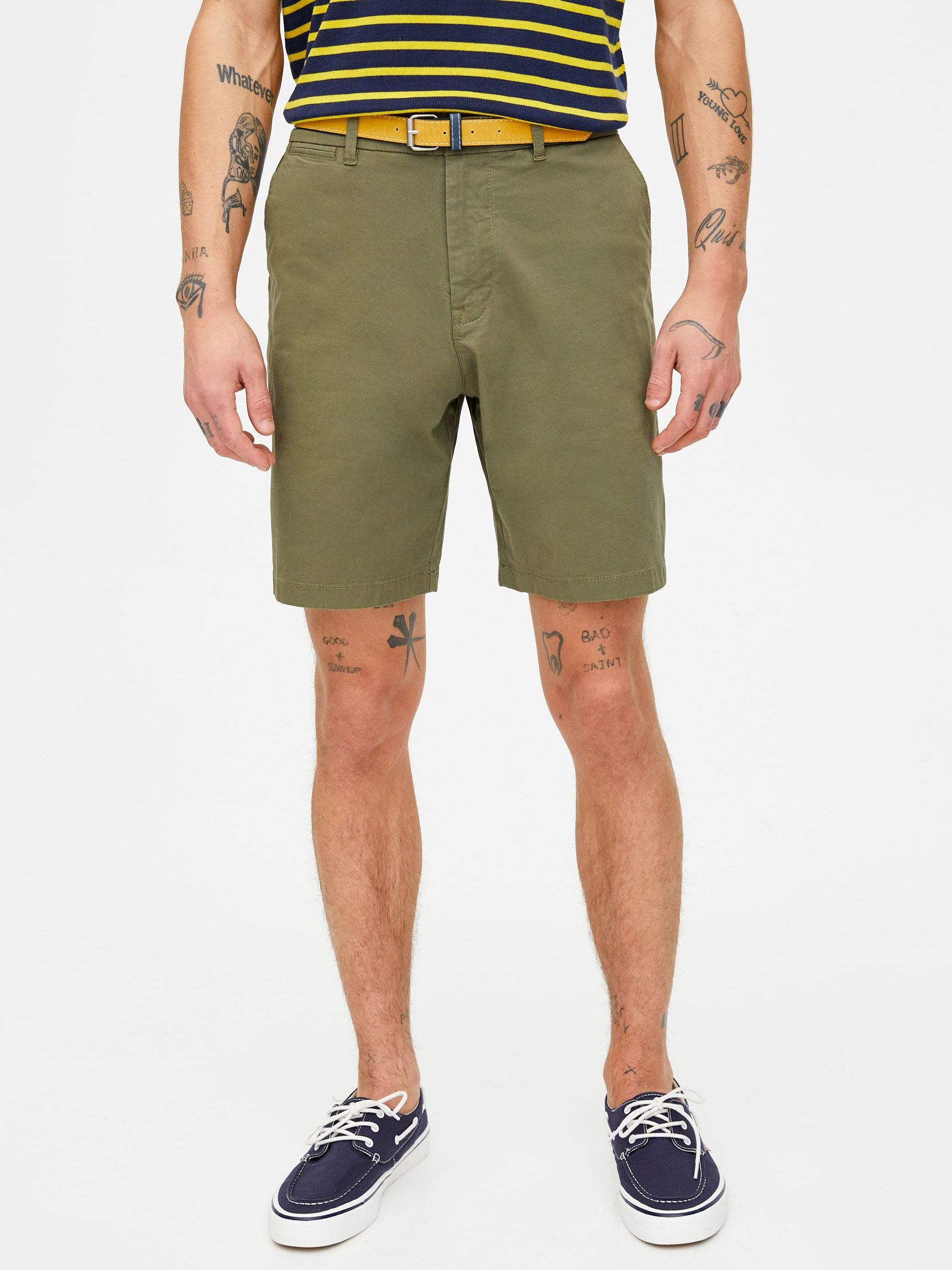 Акція на Шорти чоловічі Pull & Bear XAZ374165WYSC 36 Хакі від Rozetka