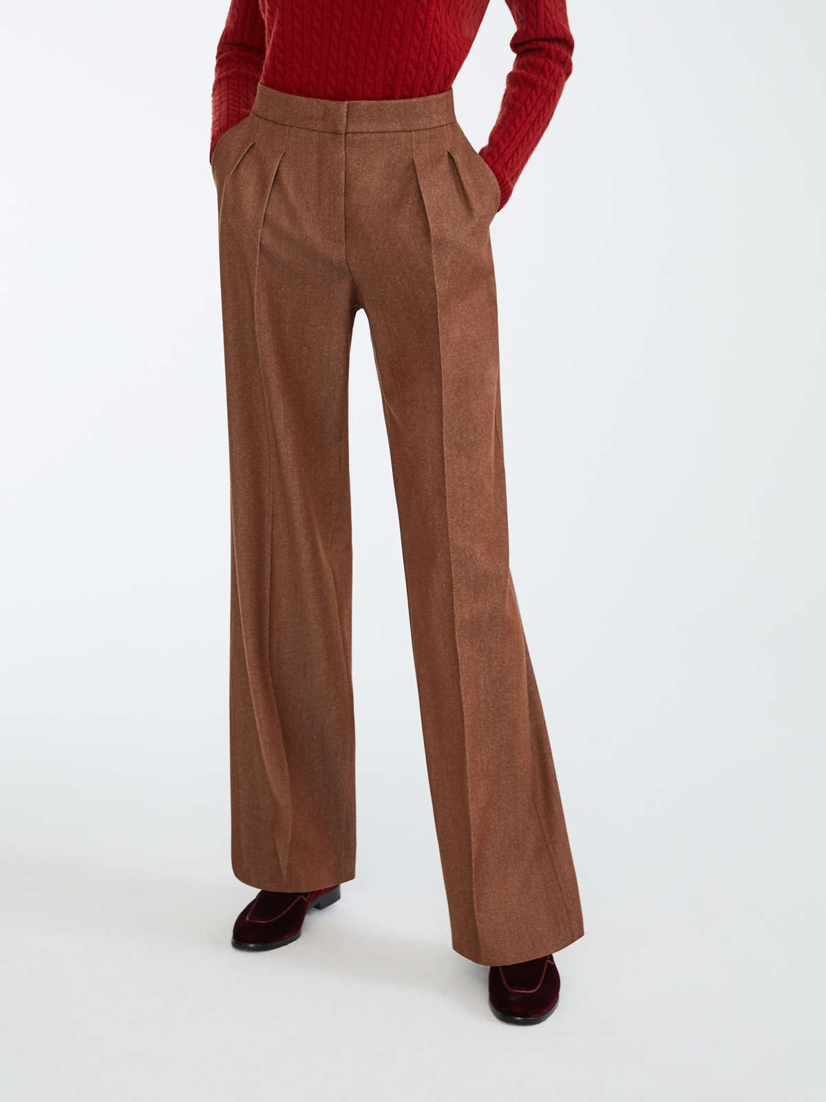 

Брюки MaxMara 46 Коричневые 11361299000