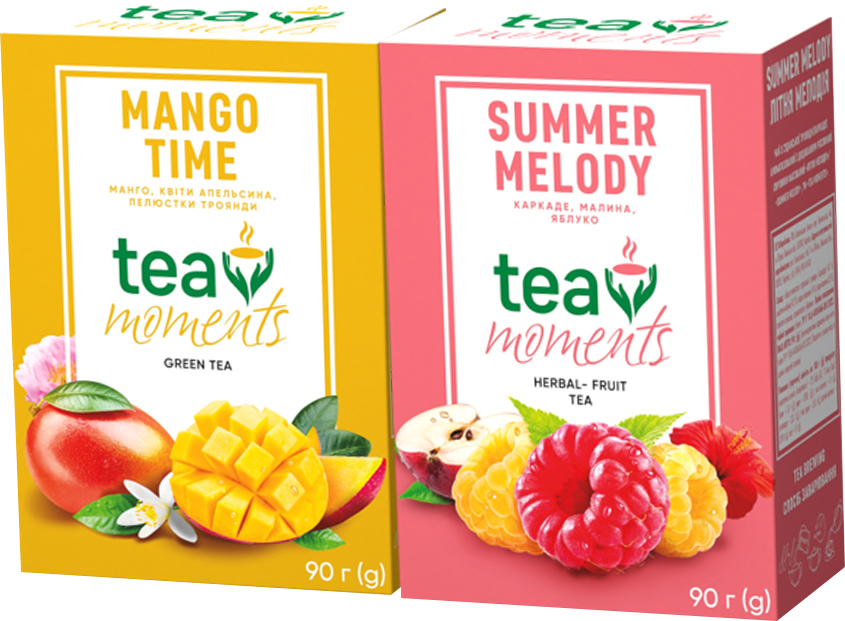 Набор листового чая Tea Moments Mango Time зеленый со вкусом манго 90 г ...